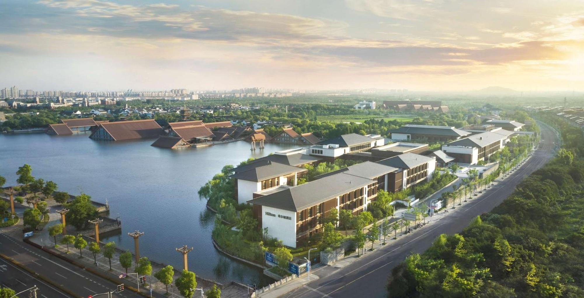 Hilton Shanghai Songjiang Guangfulin Eksteriør billede